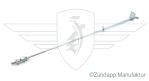 Brake rod cpl. 5mm